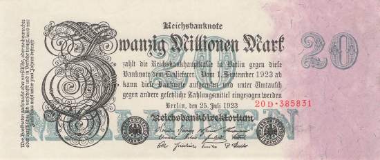 20 Million Mark 1923 ro.96b D